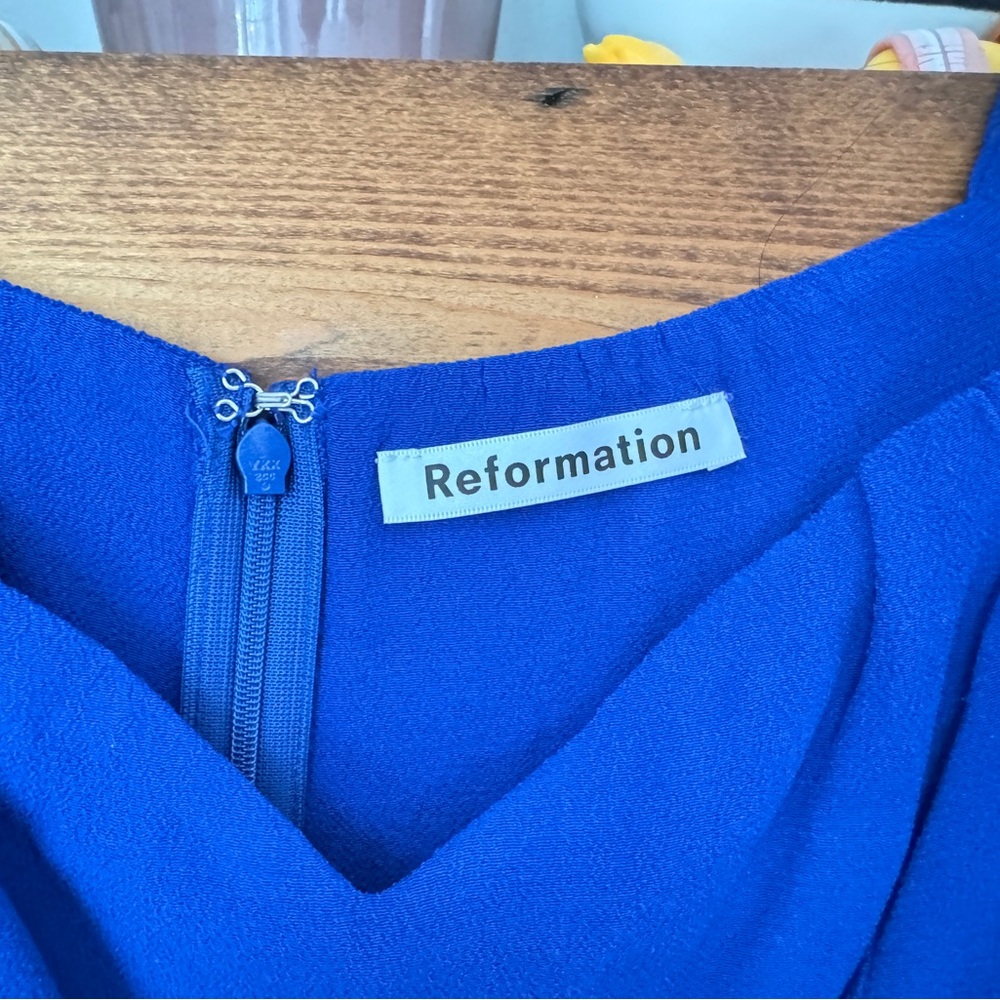 NWT: Reformation Marilyn Dress - Royal Blue [Size 6] - Picture 4 of 5